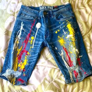 Splattered Paint Shorts